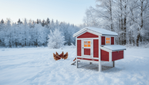 Wie warm sollte ein Hühnerstall im Winter sein?
